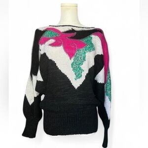 Elizabeth New York Women's Vintage Knit Long Sleeves Sweater Size *L/XL